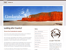 Tablet Screenshot of goolarabooloo.org.au